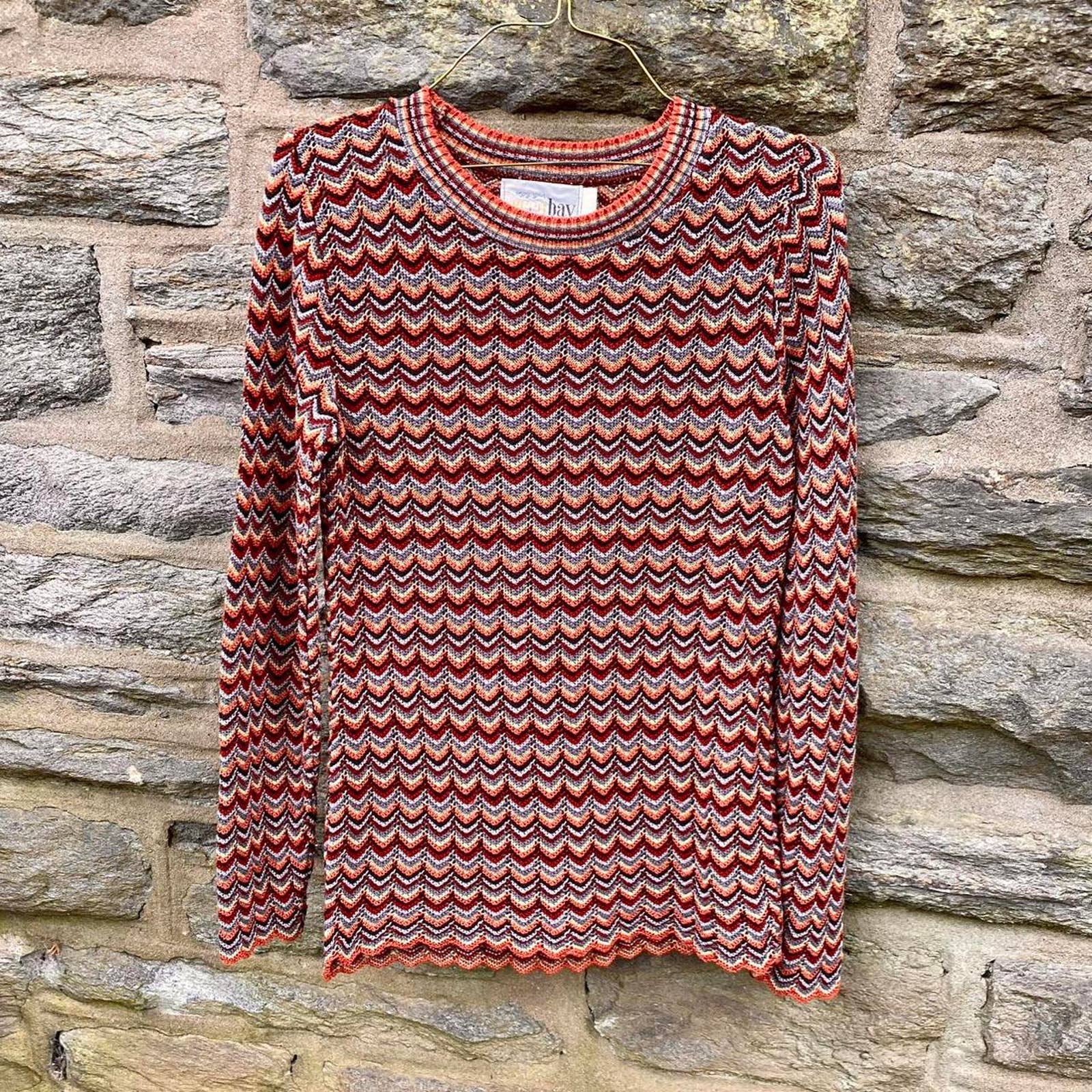 Vintage 1970s Rainbow Top